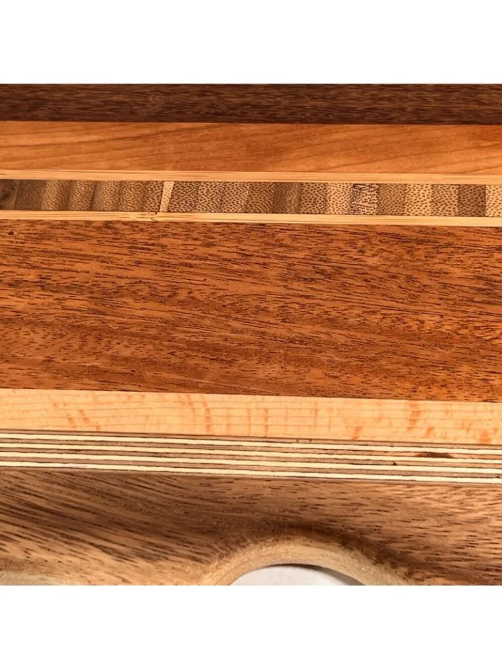 Handmade Inlaid Fish Cutting Board Hard Wood Charcuterie Cheese